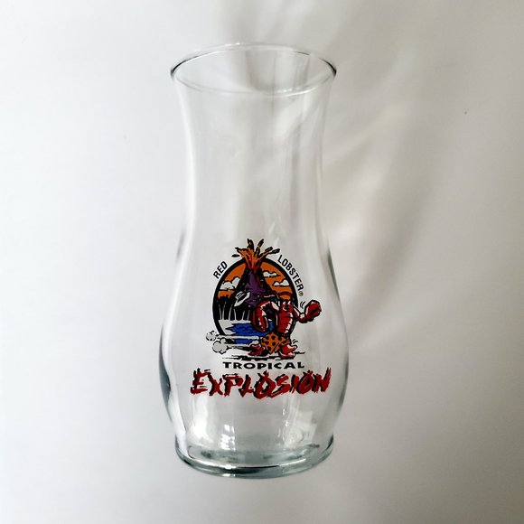 Tall Smoothies Drinking Glasses Vtg LIBBEY Red Lobster Novelty Tiki Barware 4pcs - Picture 6 of 7
